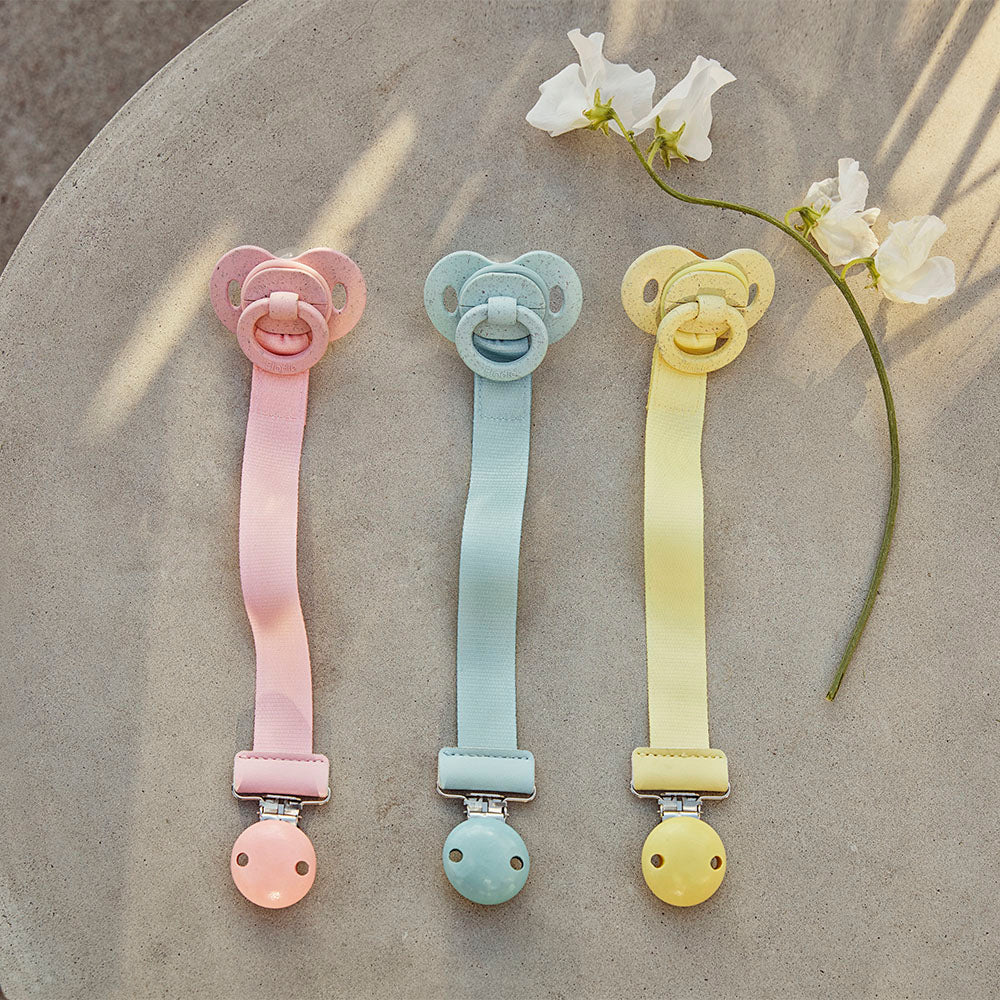 Clip per Ciuccio Legno - Aqua Turquoise