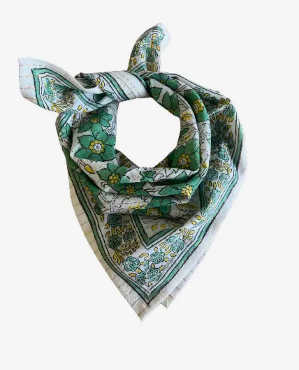Foulard Lurex Verde Anice