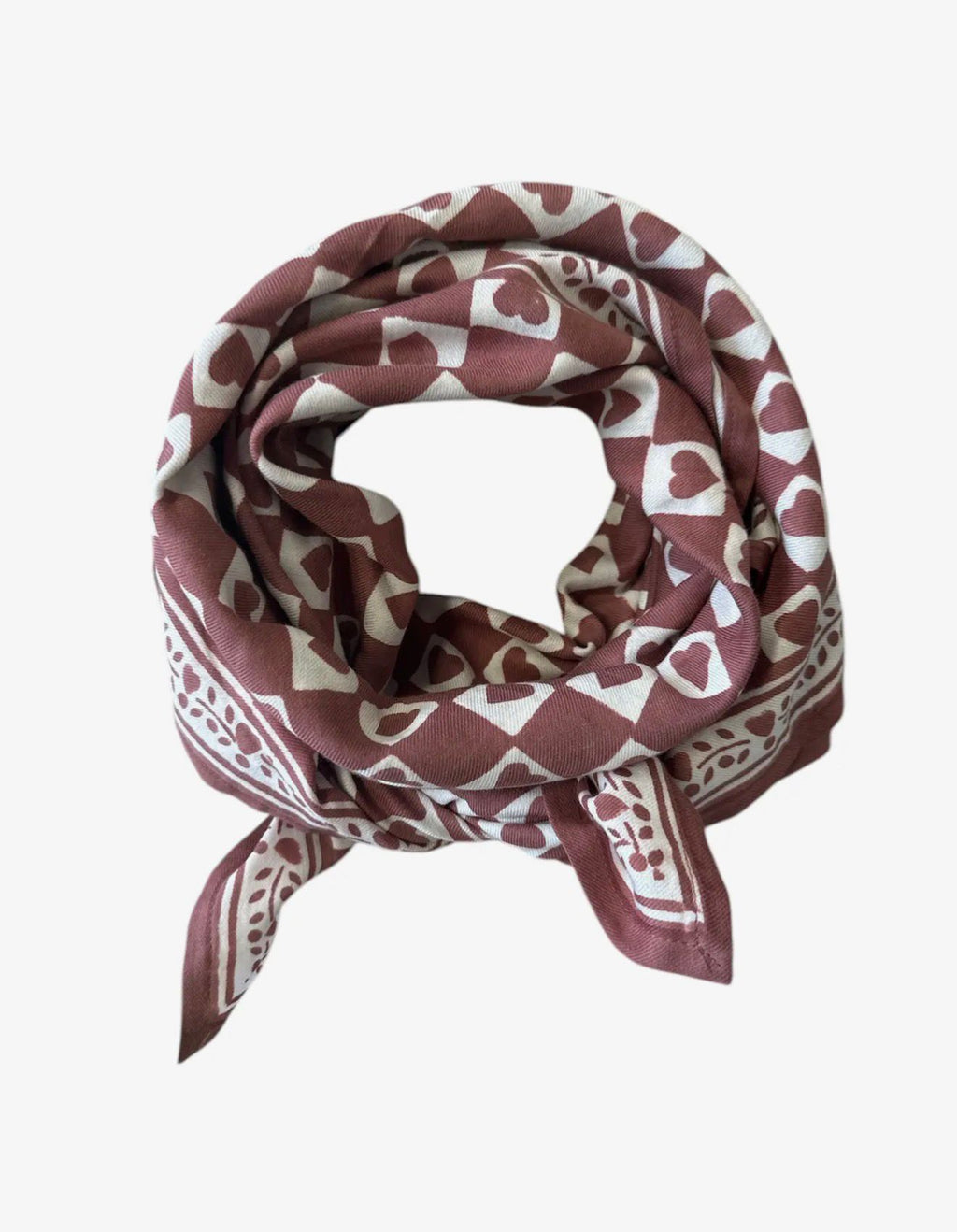 Foulard Cuore Prugna XL