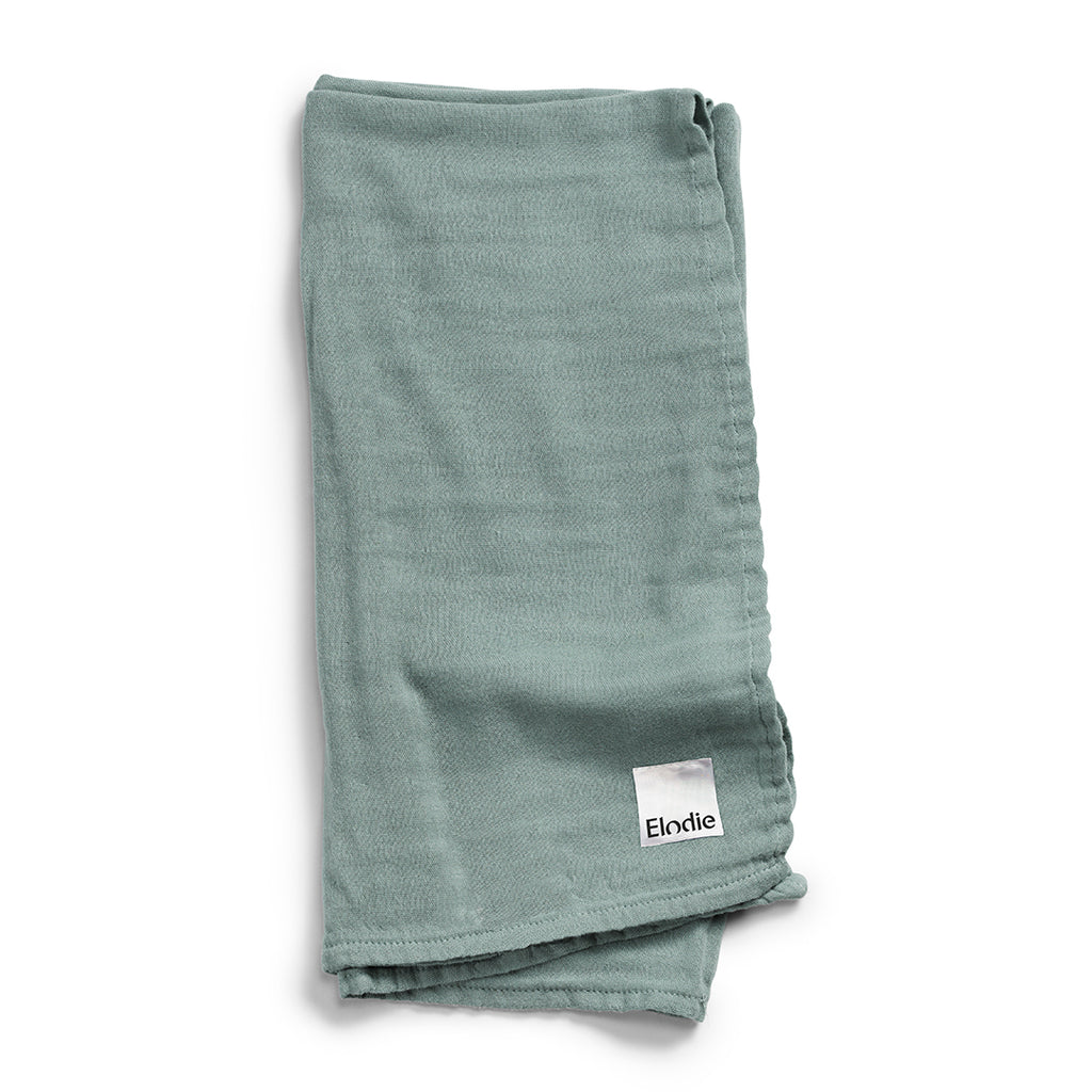 Coperta in Mussola di Bambù - Mineral Green