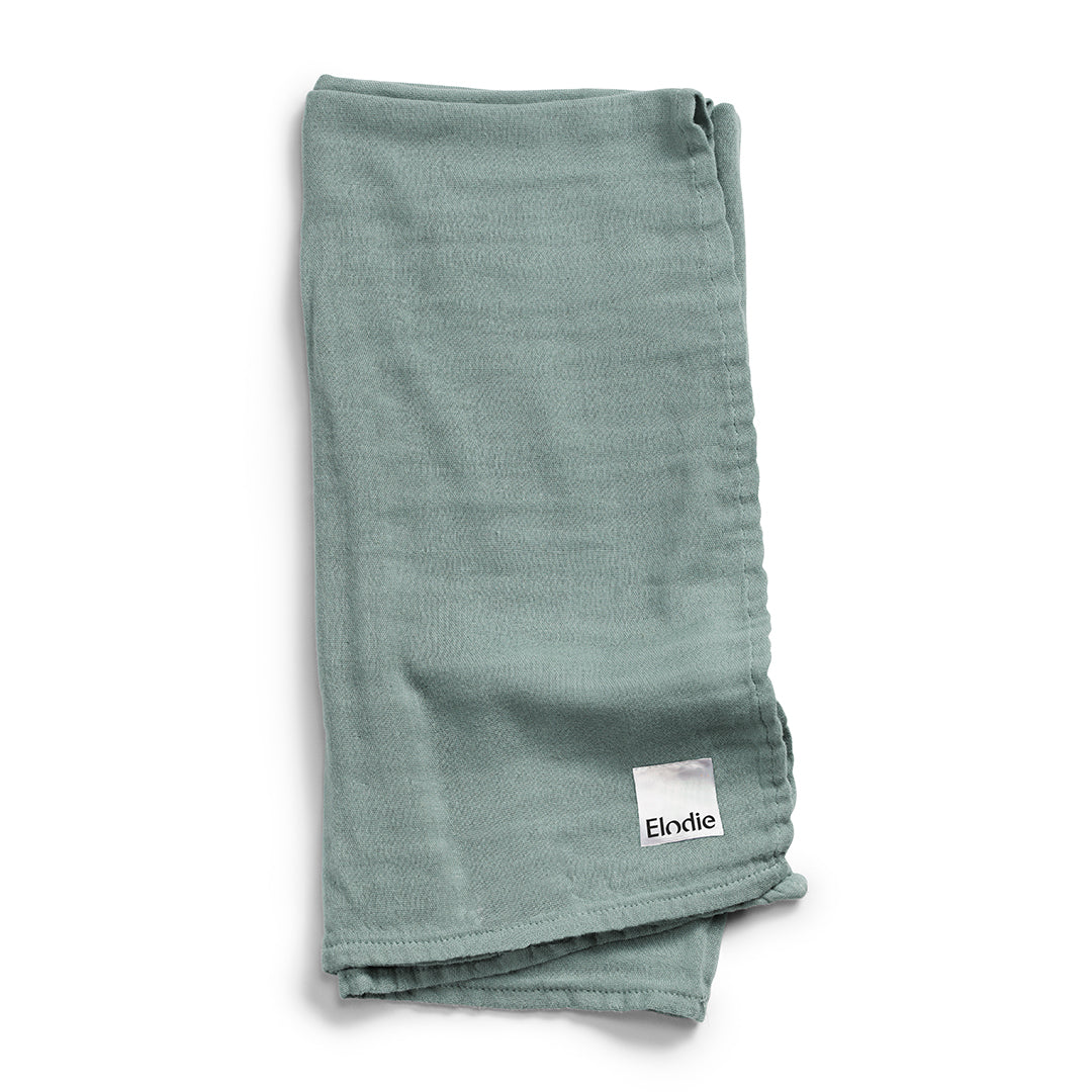 Coperta in Mussola di Bambù - Mineral Green