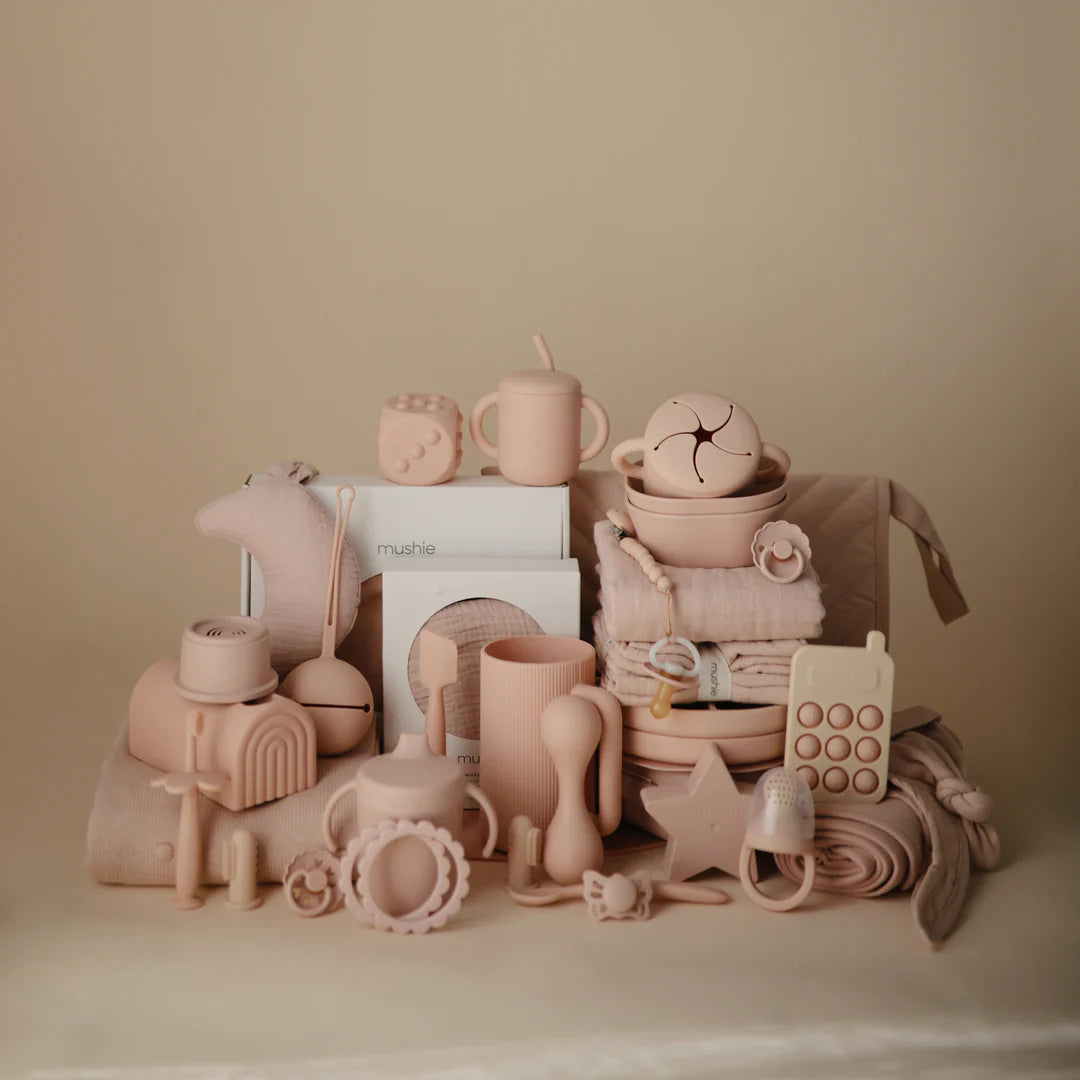 Custodia per ciuccio in silicone-Blush