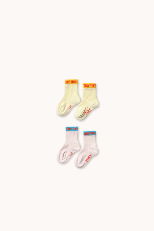 Calzini - Yellow e  Pastel pink