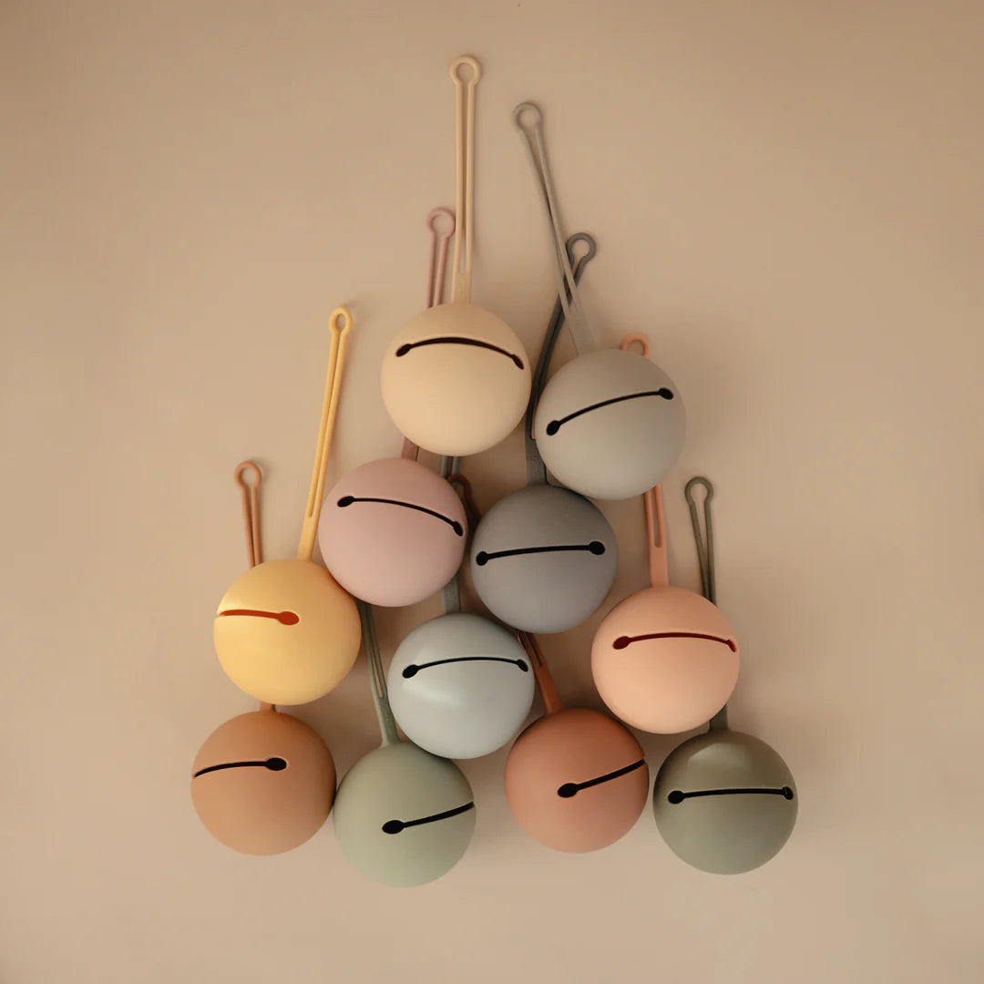 Custodia per ciuccio in silicone-Cloudy Mauve