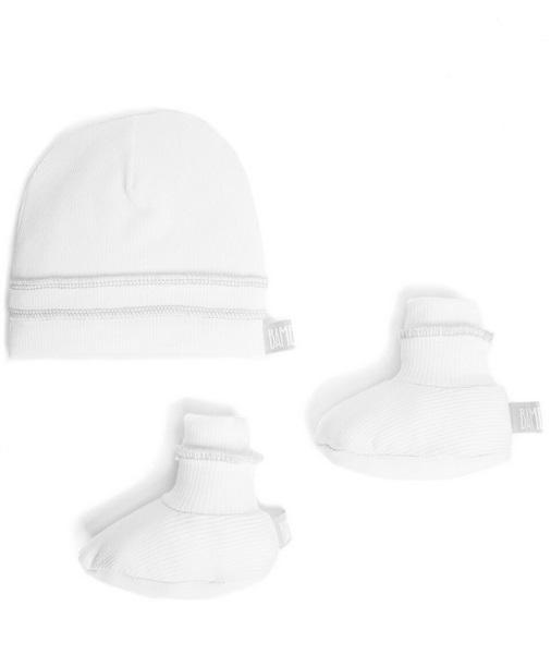 Bamboom Set Neonato - Cappellino e Scarpine - White