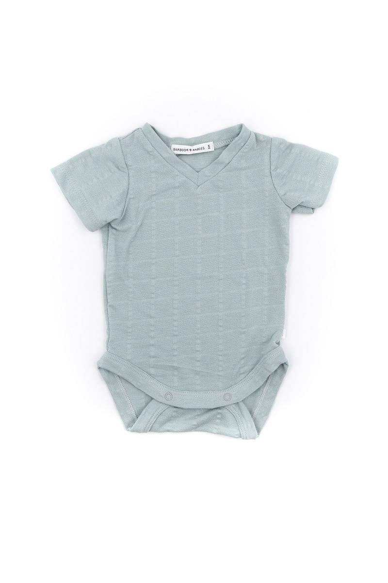 Body shirt scollo V - Azzurro 323