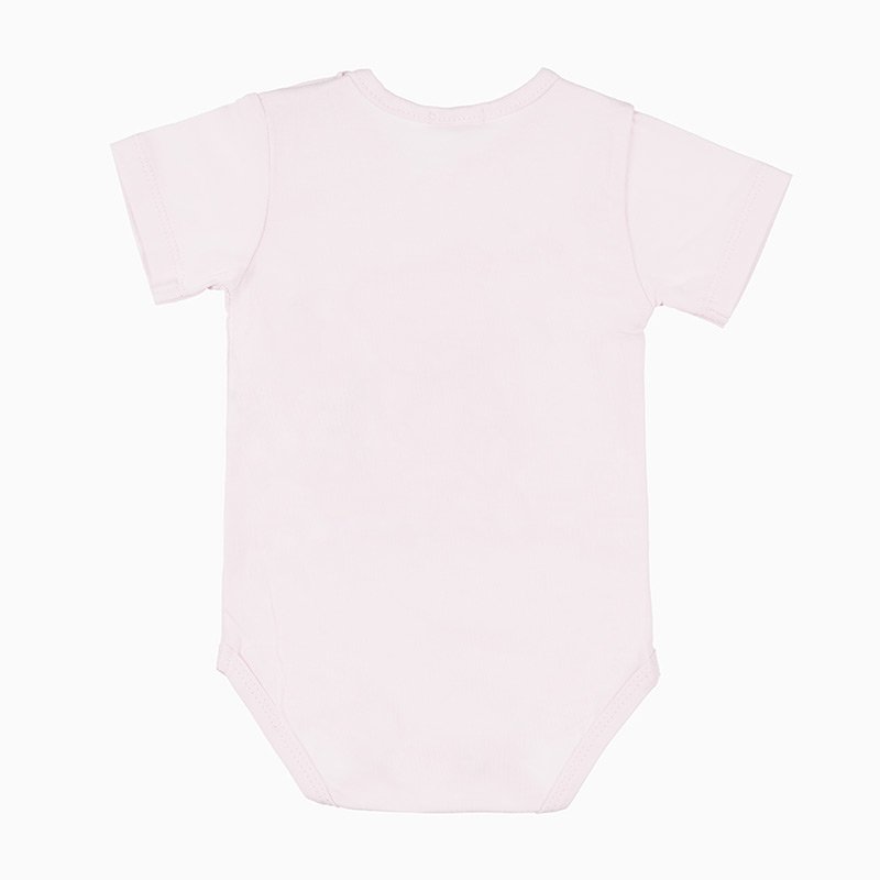 Body con Orso in Jersey Rosa