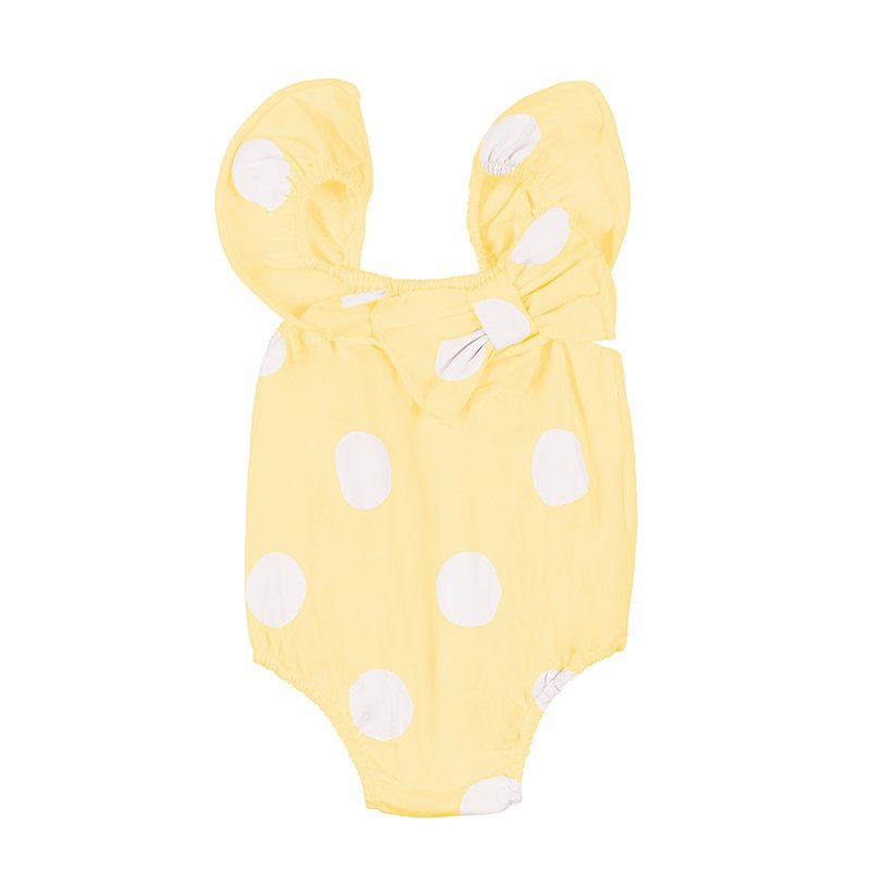 Costume Intero Pois Giallo